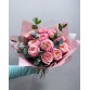 Букет 11 нежно-розовых пионовидных роз