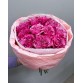 Букет 11 ярко-розовых пионовидных роз