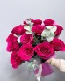 Букет 13 розовых роз