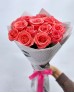 Букет 15 нежно-розовых роз