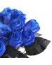 Букет 19 синих роз