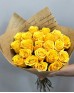 Букет 21 жёлтая роза