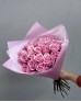 Букет 21 нежно-розовая роза LUXURY