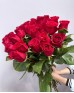 Букет 25 красных длинных роз