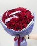 Букет 25 красных роз PREMIUM