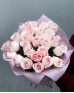 Букет 25 нежно-розовых роз