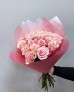 Букет 25 розовых роз LUXURY