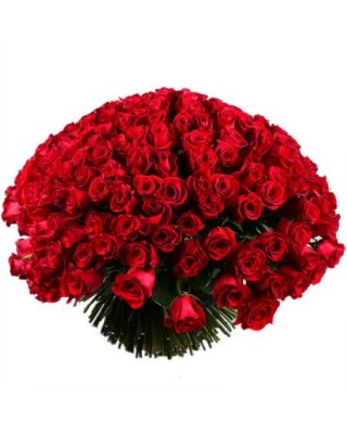 Букет 301 красная роза