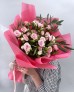Букет 5 нежно-розовые кустовые розы