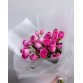 Букет 3 ярко-розовых кустовых роз