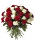 Букет 45 красных и белых роз