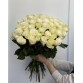 Букет 51 белая длинная роза