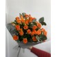 Букет 5 оранжевых кустовых роз