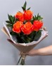 Букет 5 оранжевых роз