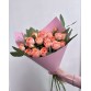 Букет 5 розовых кустовых роз