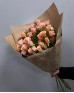 Букет 7 розовых кустовых роз