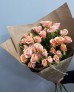 Букет 7 розовых кустовых роз