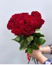Букет 9 красных пионовидных роз