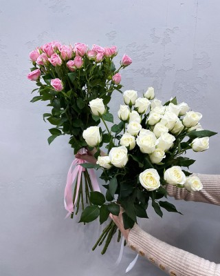 Букет 9 кустовых роз