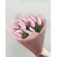 Букет 15 тюльпанов нежно-розовых