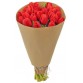 Букет 25 красных тюльпанов