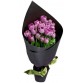 Букет 25 фиолетовых тюльпанов