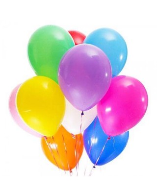 Связка 15 шариков с гелием «Разноцветные»